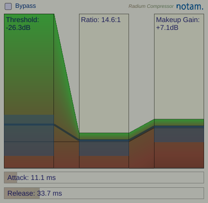 Screenshot of Radium Compressor Plugin